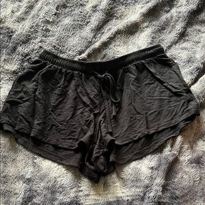Forever 21 Black Elastic Waist Shorts